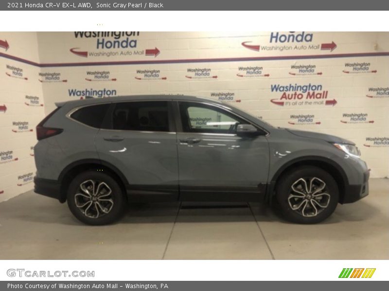 Sonic Gray Pearl / Black 2021 Honda CR-V EX-L AWD