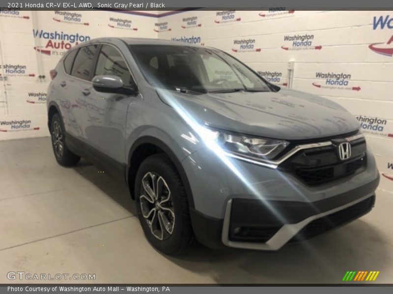Sonic Gray Pearl / Black 2021 Honda CR-V EX-L AWD