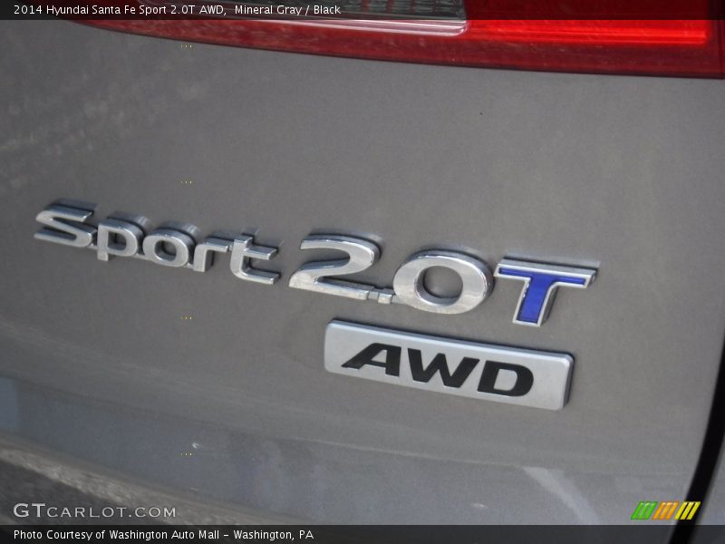 Mineral Gray / Black 2014 Hyundai Santa Fe Sport 2.0T AWD