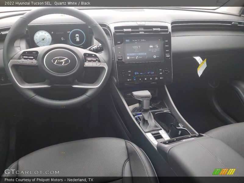 Quartz White / Black 2022 Hyundai Tucson SEL