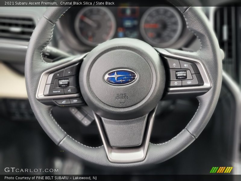Crystal Black Silica / Slate Black 2021 Subaru Ascent Premium