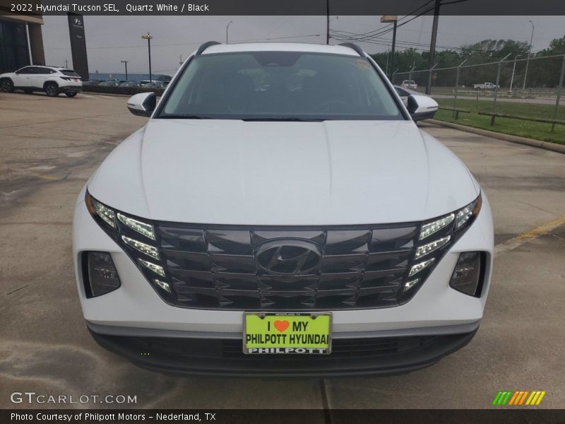 Quartz White / Black 2022 Hyundai Tucson SEL