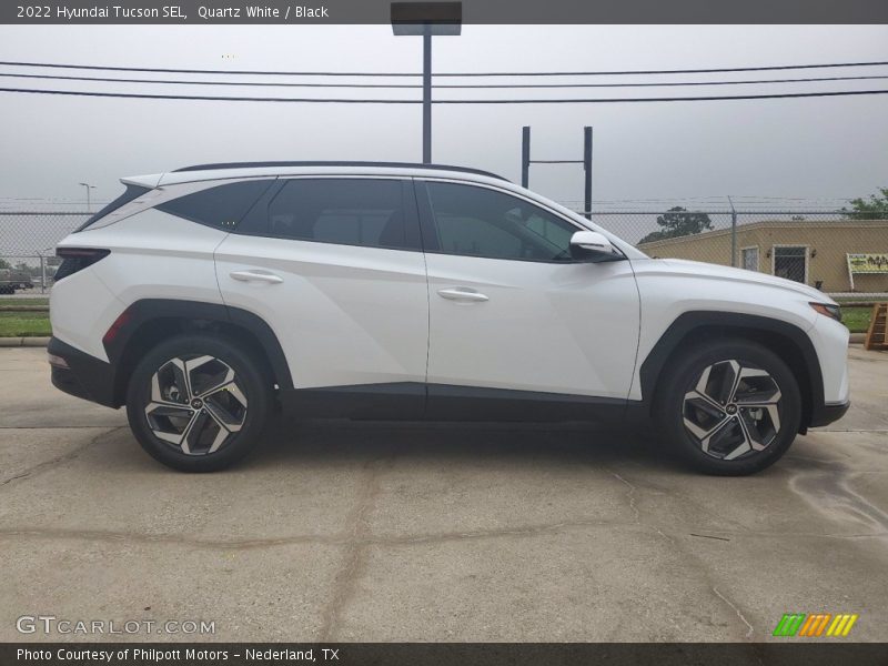 Quartz White / Black 2022 Hyundai Tucson SEL