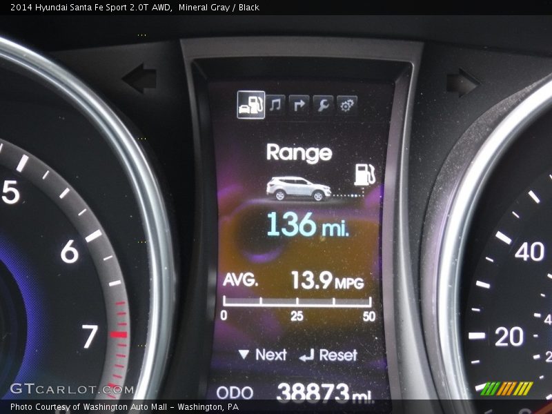 Mineral Gray / Black 2014 Hyundai Santa Fe Sport 2.0T AWD