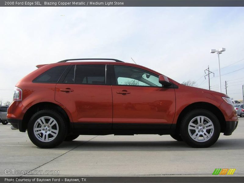 Blazing Copper Metallic / Medium Light Stone 2008 Ford Edge SEL