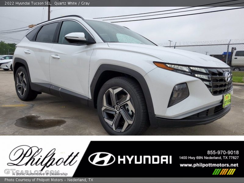 Quartz White / Gray 2022 Hyundai Tucson SEL