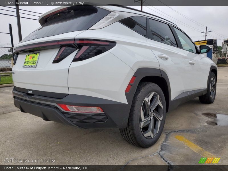 Quartz White / Gray 2022 Hyundai Tucson SEL