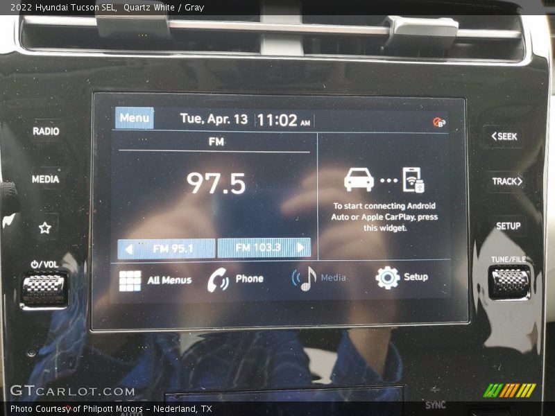 Quartz White / Gray 2022 Hyundai Tucson SEL
