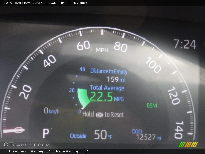 Lunar Rock / Black 2019 Toyota RAV4 Adventure AWD