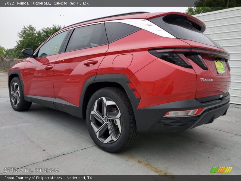 Calypso Red / Black 2022 Hyundai Tucson SEL