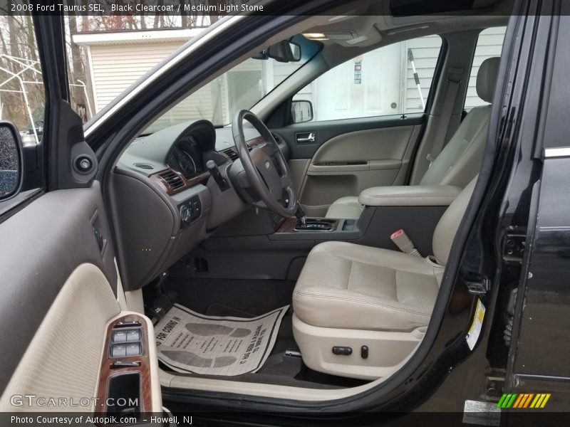 Black Clearcoat / Medium Light Stone 2008 Ford Taurus SEL