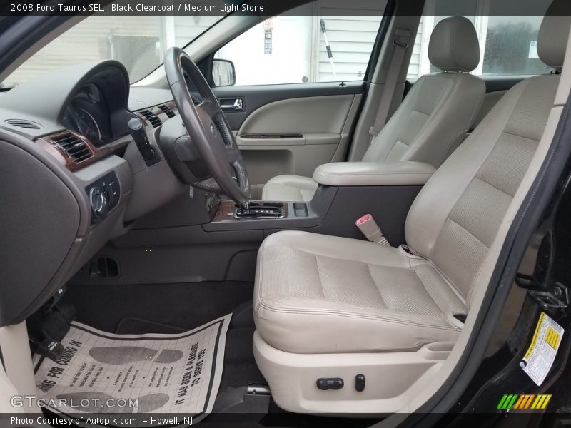 Black Clearcoat / Medium Light Stone 2008 Ford Taurus SEL