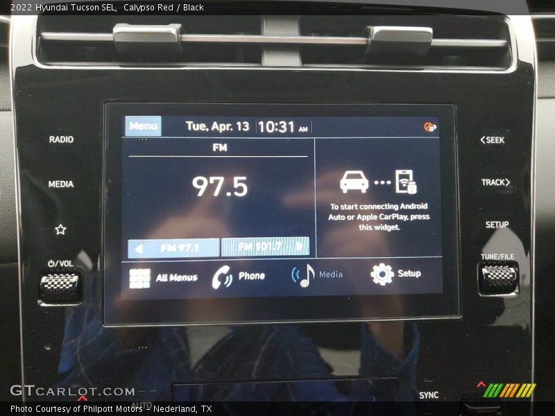 Controls of 2022 Tucson SEL