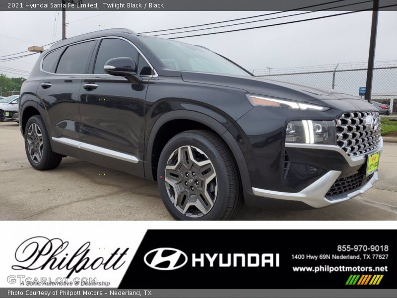 Twilight Black / Black 2021 Hyundai Santa Fe Limited
