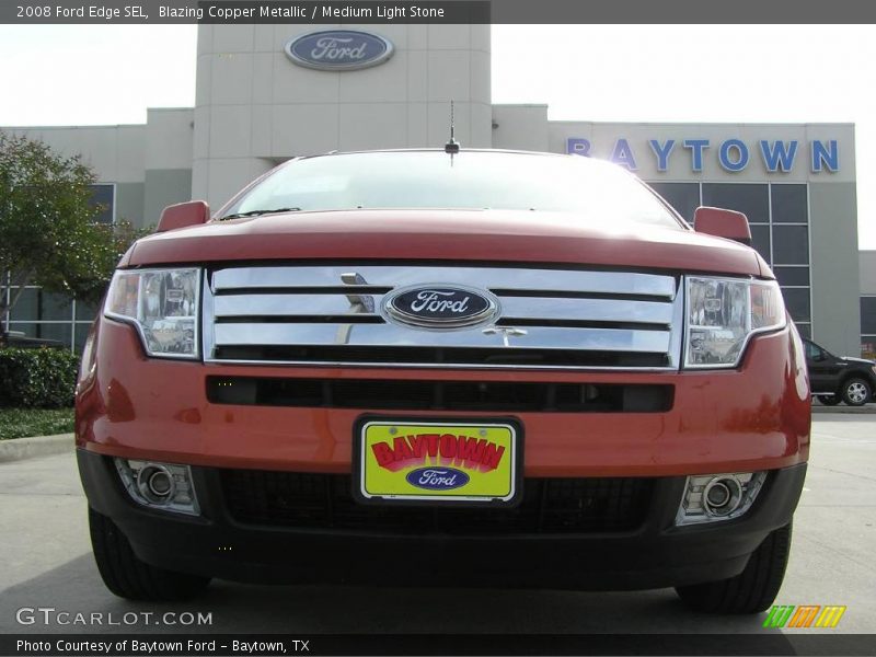 Blazing Copper Metallic / Medium Light Stone 2008 Ford Edge SEL