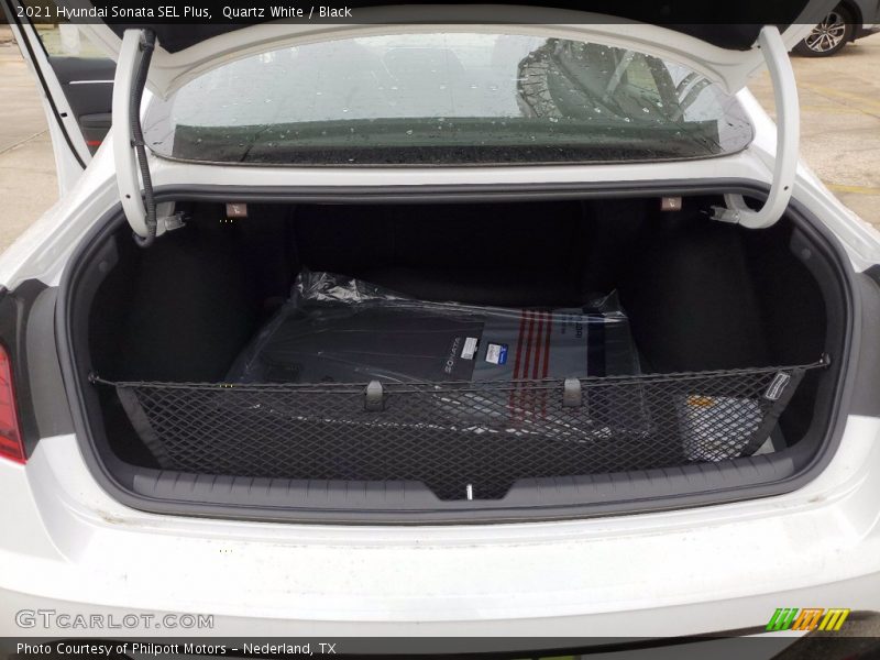 Quartz White / Black 2021 Hyundai Sonata SEL Plus