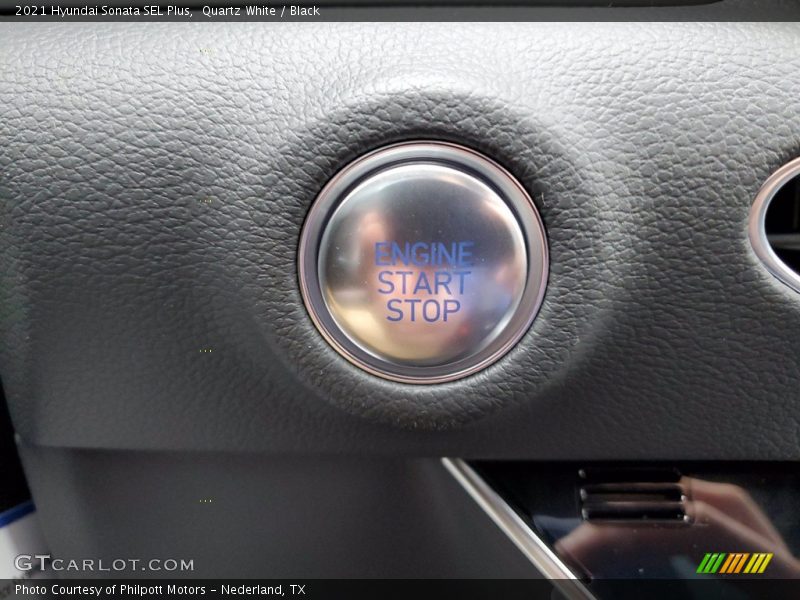 Quartz White / Black 2021 Hyundai Sonata SEL Plus