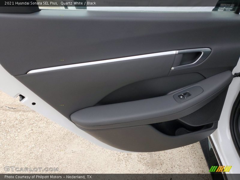 Quartz White / Black 2021 Hyundai Sonata SEL Plus