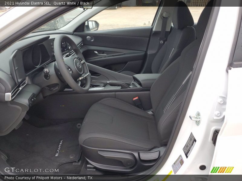 Quartz White / Black 2021 Hyundai Elantra SEL