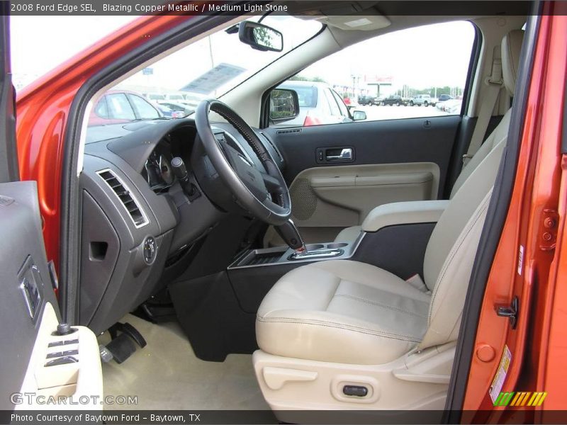 Blazing Copper Metallic / Medium Light Stone 2008 Ford Edge SEL