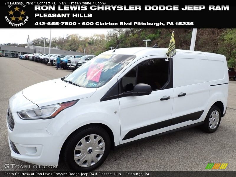Frozen White / Ebony 2019 Ford Transit Connect XLT Van