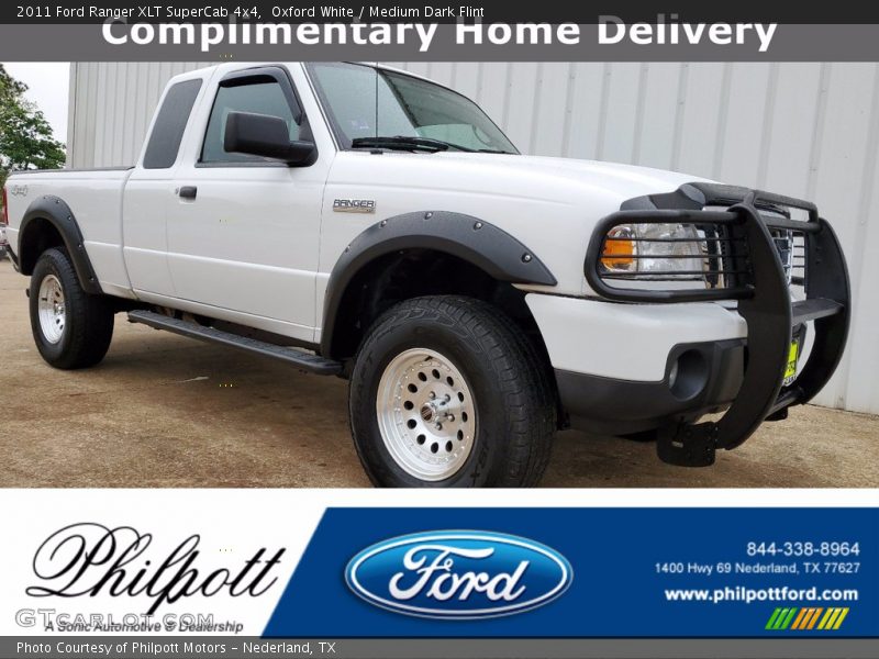 Oxford White / Medium Dark Flint 2011 Ford Ranger XLT SuperCab 4x4