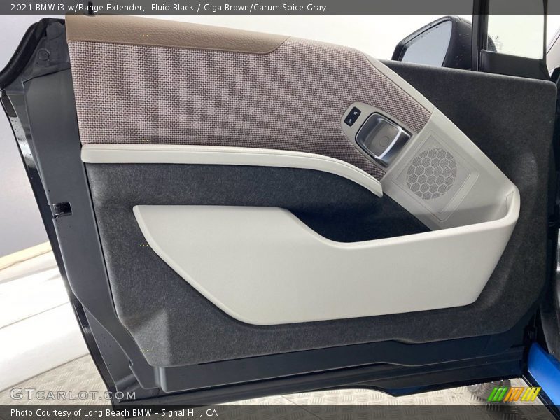 Fluid Black / Giga Brown/Carum Spice Gray 2021 BMW i3 w/Range Extender