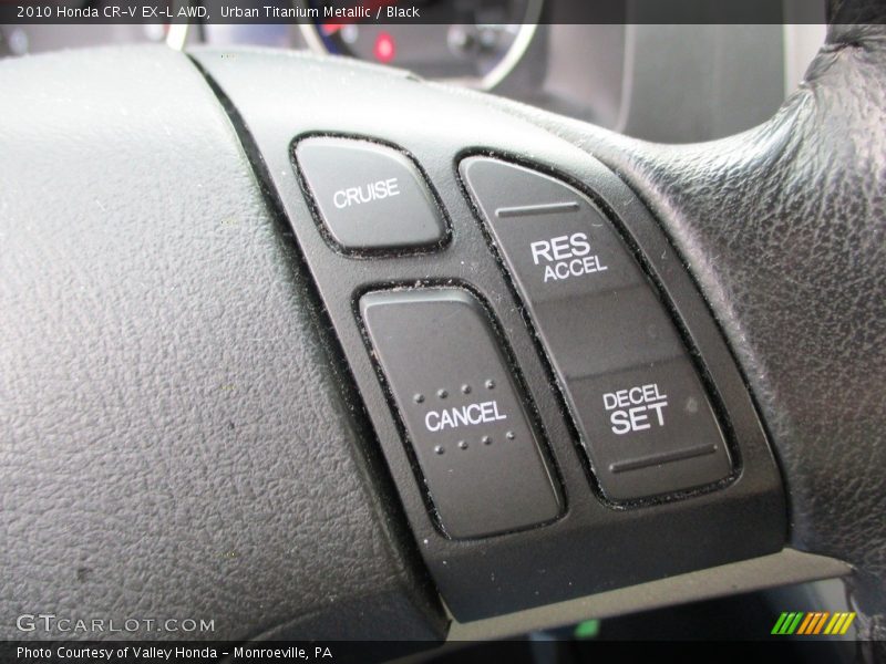 Urban Titanium Metallic / Black 2010 Honda CR-V EX-L AWD