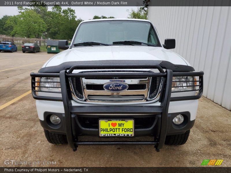 Oxford White / Medium Dark Flint 2011 Ford Ranger XLT SuperCab 4x4