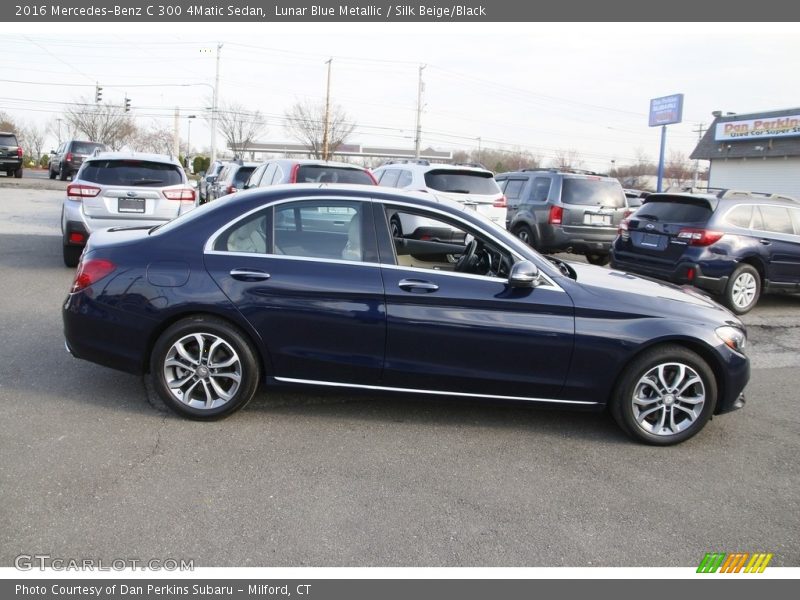 Lunar Blue Metallic / Silk Beige/Black 2016 Mercedes-Benz C 300 4Matic Sedan