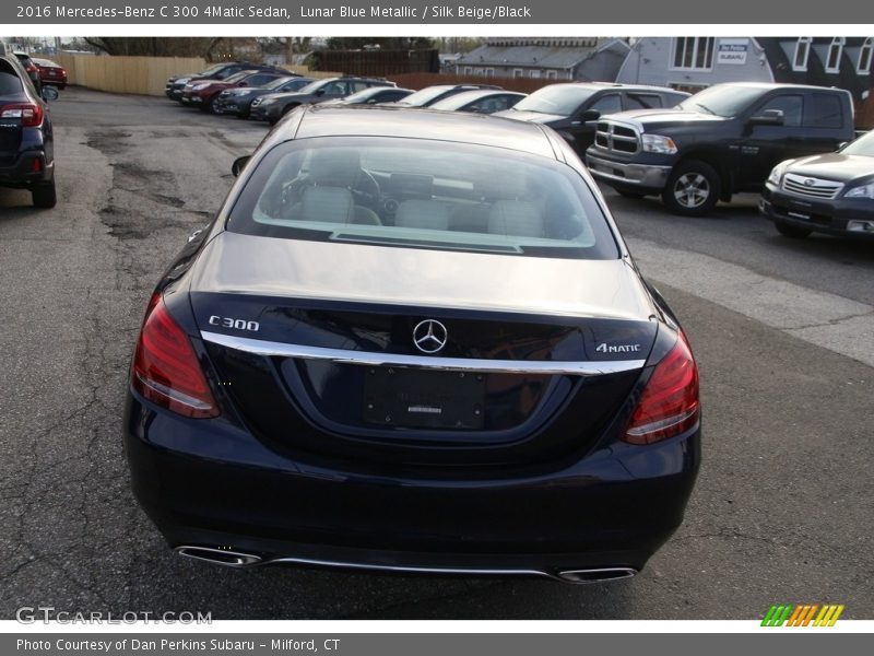 Lunar Blue Metallic / Silk Beige/Black 2016 Mercedes-Benz C 300 4Matic Sedan