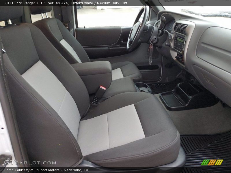 Oxford White / Medium Dark Flint 2011 Ford Ranger XLT SuperCab 4x4