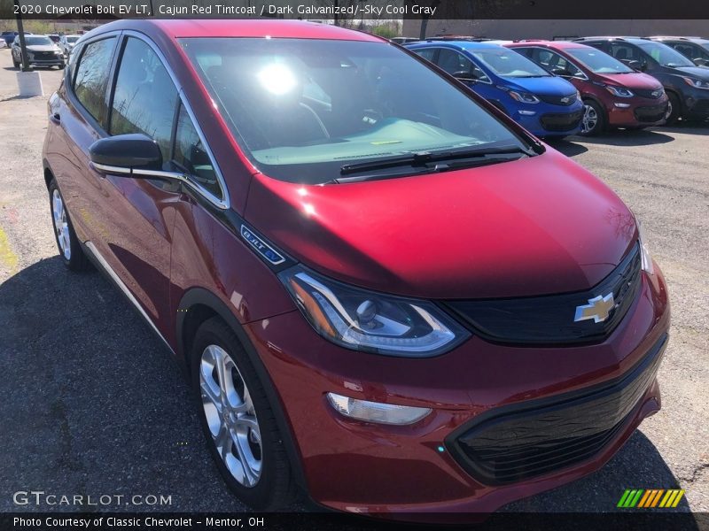 Cajun Red Tintcoat / Dark Galvanized/­Sky Cool Gray 2020 Chevrolet Bolt EV LT