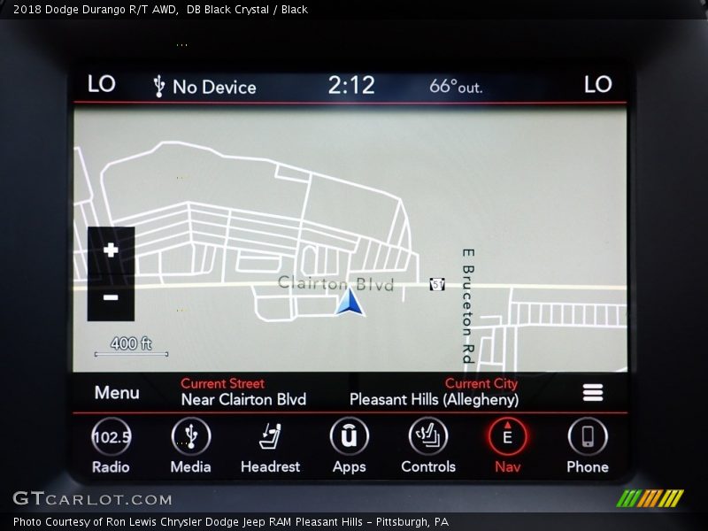 DB Black Crystal / Black 2018 Dodge Durango R/T AWD