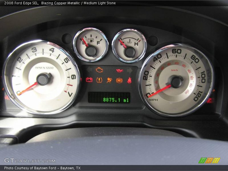 Blazing Copper Metallic / Medium Light Stone 2008 Ford Edge SEL