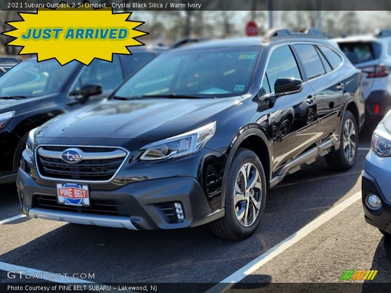 Crystal Black Silica / Warm Ivory 2021 Subaru Outback 2.5i Limited