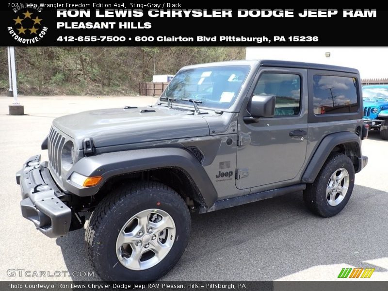 Sting-Gray / Black 2021 Jeep Wrangler Freedom Edition 4x4