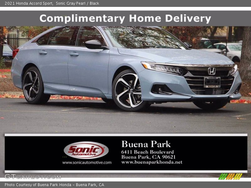 Sonic Gray Pearl / Black 2021 Honda Accord Sport