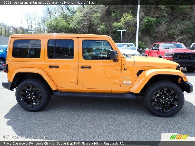 Nacho / Black 2021 Jeep Wrangler Unlimited Sahara 4xe Hybrid