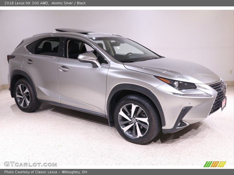 Atomic Silver / Black 2018 Lexus NX 300 AWD