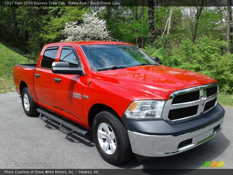 Flame Red / Black/Diesel Gray 2017 Ram 1500 Express Crew Cab
