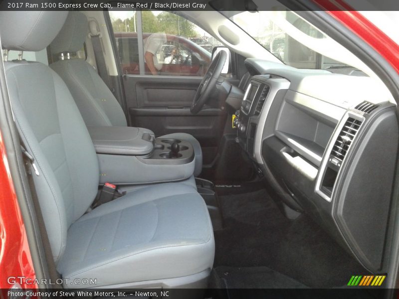 Flame Red / Black/Diesel Gray 2017 Ram 1500 Express Crew Cab