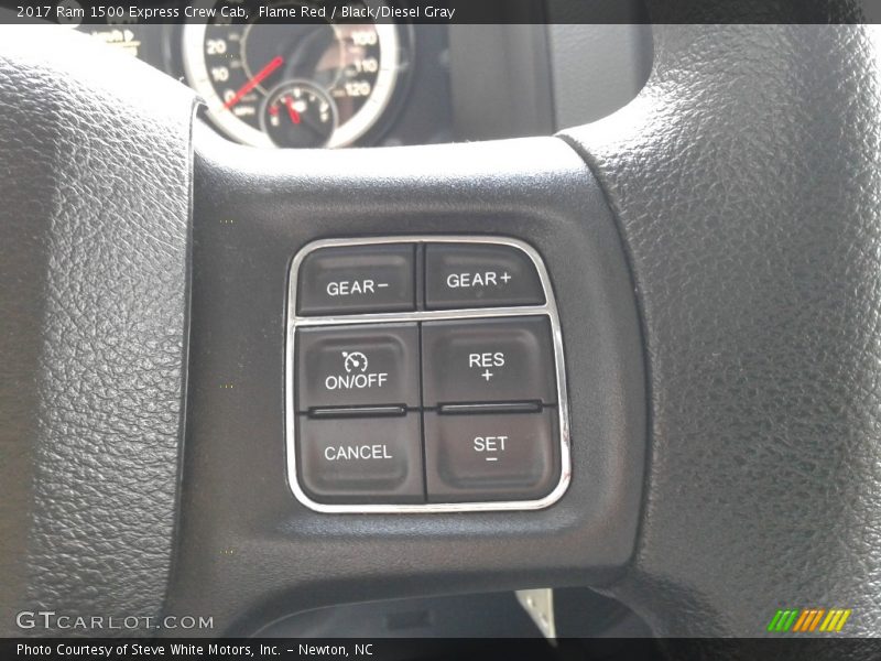 Flame Red / Black/Diesel Gray 2017 Ram 1500 Express Crew Cab