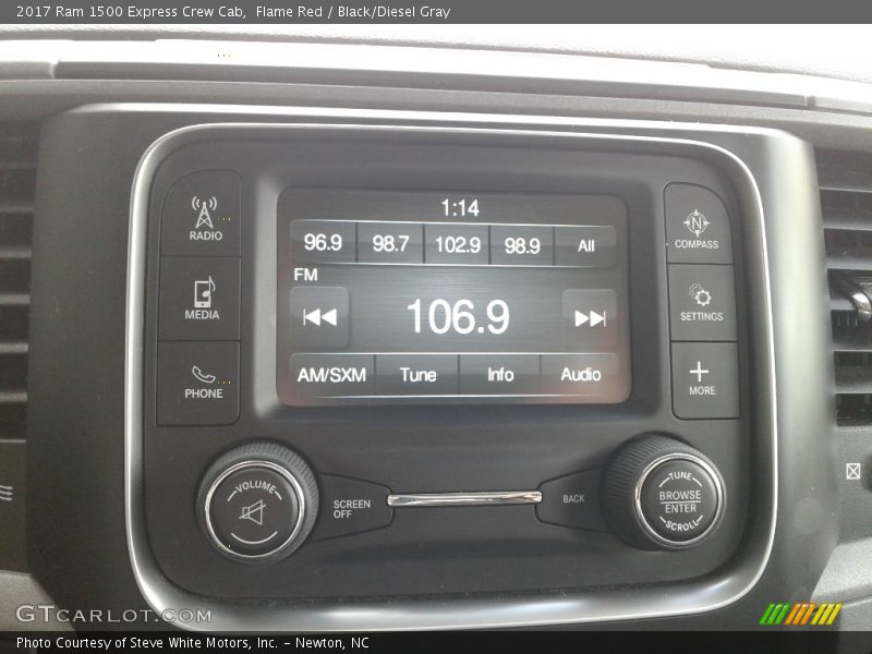 Flame Red / Black/Diesel Gray 2017 Ram 1500 Express Crew Cab