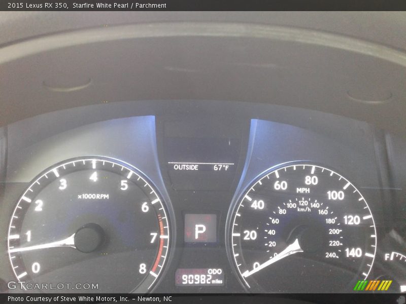  2015 RX 350 350 Gauges