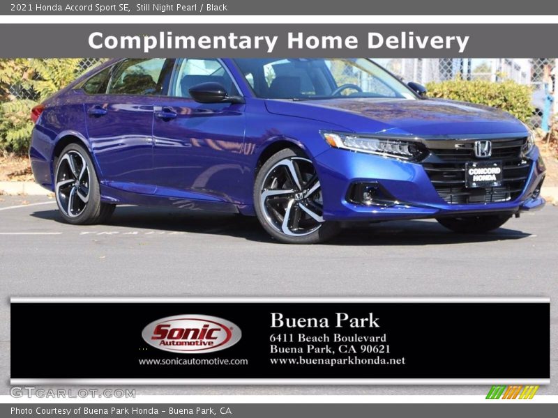 Still Night Pearl / Black 2021 Honda Accord Sport SE