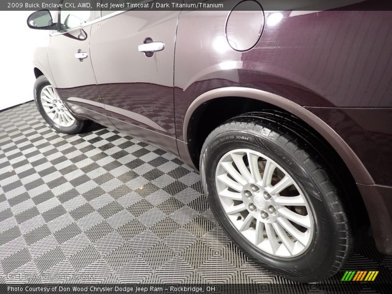 Red Jewel Tintcoat / Dark Titanium/Titanium 2009 Buick Enclave CXL AWD