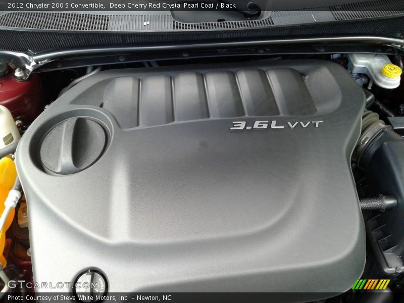 Deep Cherry Red Crystal Pearl Coat / Black 2012 Chrysler 200 S Convertible