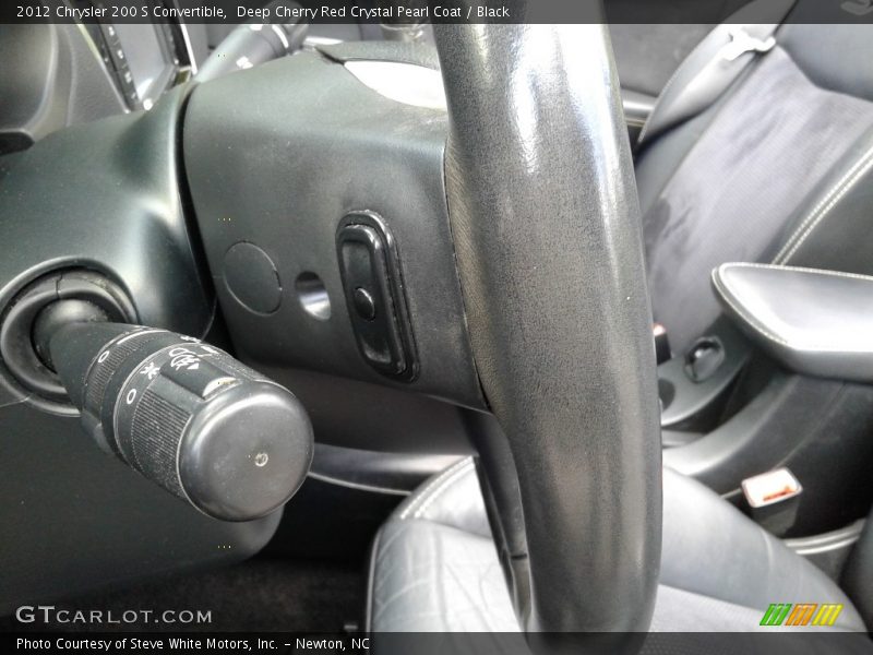 Deep Cherry Red Crystal Pearl Coat / Black 2012 Chrysler 200 S Convertible