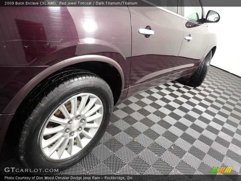 Red Jewel Tintcoat / Dark Titanium/Titanium 2009 Buick Enclave CXL AWD